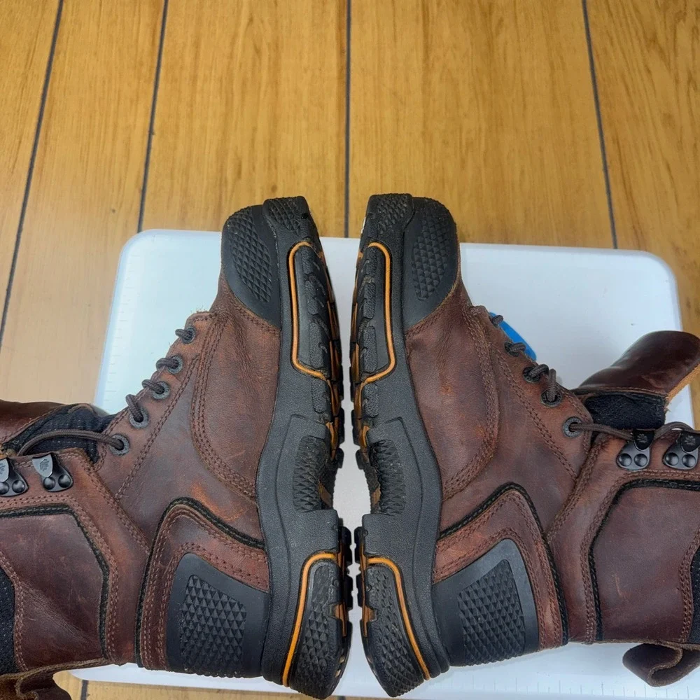 LaCrosse Adamas HD 8 Brown Leather Waterproof Work‎ Boots 460025 Mens 7 Wide